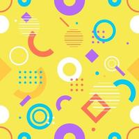 Seamless, geometric pattern, vector with geometric figures.