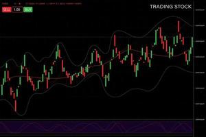 Business candle stick graph chart of stock market investment trading, vector