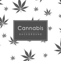 Marijuana cannabis weed leaf Seamless Pattern wallpaper background vector