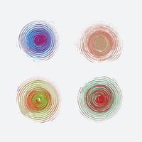 Abstract swirl wave set vector