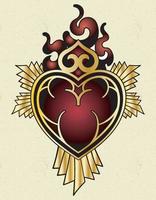 sacred heart of jesus vector