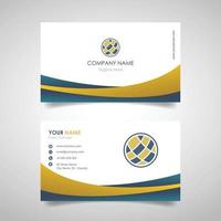 name card business design template with front and back cover