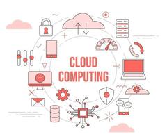 cloud computing concept vector