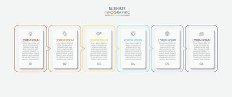 Business data visualization infographic background template vector