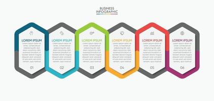 Business data visualization infographic background template vector