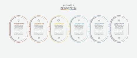 Business data visualization infographic background template vector