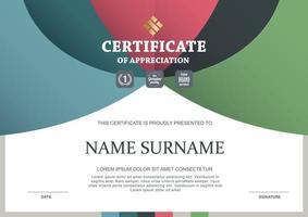 Multipurpose certificate of appreciation template vector