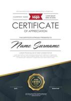 Multipurpose certificate of appreciation template vector