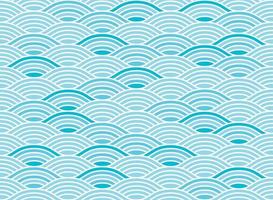 Water wave seamless pattern vector