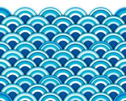 water wave seamless pattern. vector