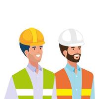 Builder and architect man vector design