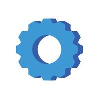 Isolated gear icon vector design