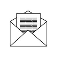 Isolated envelope icon vector design