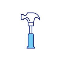 Isolated construction hammer vector design