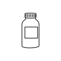 Isolated vitamin jar vector design