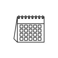 Diseño de vector de icono de calendario aislado