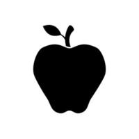 diseño de vector de fruta de manzana aislada