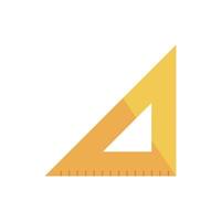 Isolated construction ruler vector design