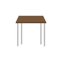 línea de mesa de madera icono aislado vector