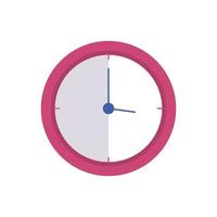 clock wall time isolated icon vector