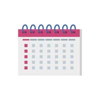 calendario recordatorio fecha icono aislado vector