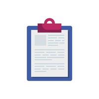 clipboard with paper document isolated icon vector