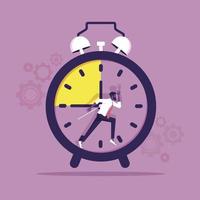 Time management vector concept