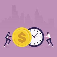 Time is money vector concept