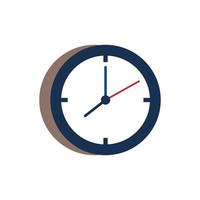 clock wall time isolated icon vector