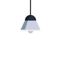 lamp light hanging isolated icon vector