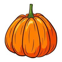 ilustración de calabaza de dibujos animados vector