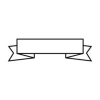 tape ribbon decoration line style icon vector