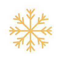 snowflake christmas decoration isolated icon vector