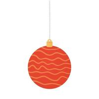 ball christmas hanging isolated icon vector