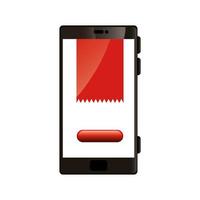 smartphone device technology isolated icon vector