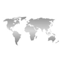 world map earth isolated icon vector