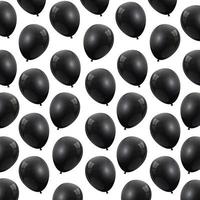 pattern of balloons helium black vector