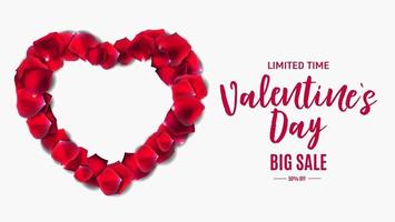 Valentine's Day Love and Feelings Sale Background Design. vector