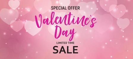 Valentine's Day Love and Feelings Sale Background Design. vector