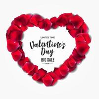 Valentine's Day Love and Feelings Sale Background Design. vector