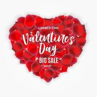 Valentine's Day Love and Feelings Sale Background Design. vector