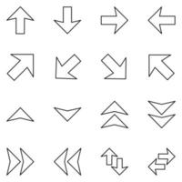 arrow icon set vector