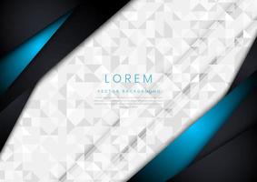 Template corporate concept blue black on white background. vector