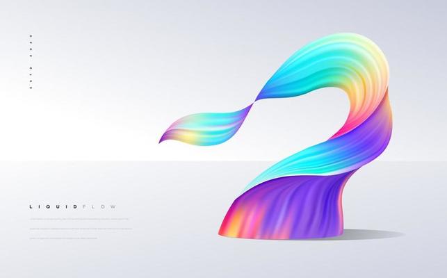 Abstract dynamic wave liquid color flow background