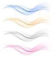 Abstract colorful line wave background. vector