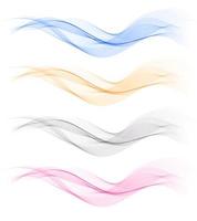 Abstract colorful line wave background. vector