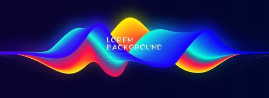 colorful wave vector background design