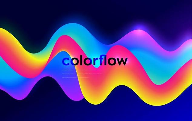 Liquid color flow background