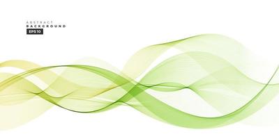 Green line wave vector background