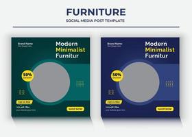 Furniture Social Media post Template vector